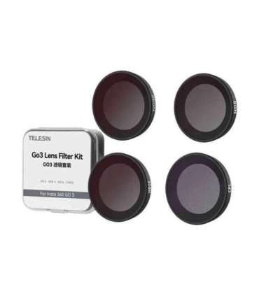 Lens filter Set CPL/ND8/ND16/ND32 Telesin for Insta360 GO3