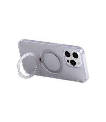 Magnetic protective phone case with holder Joyroom JR-BP004 for iPhone 15 Pro Max (transparent)