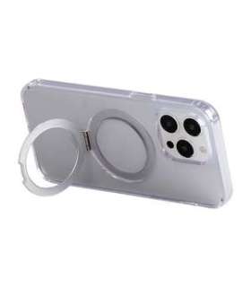 Magnetic protective phone case with holder Joyroom JR-BP004 for iPhone 15 (transparent)