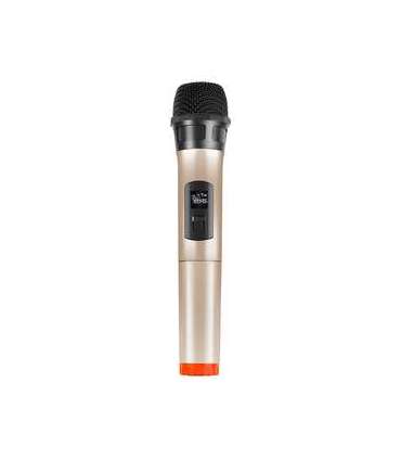 Wireless dynamic microphone UHF PULUZ PU628J 3.5mm (gold)