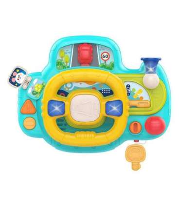 Interactive steering wheel for children (blue) Huanger HE0541