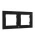 Switch frame double Shelly (black)