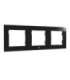 Switch frame triple Shelly (black)