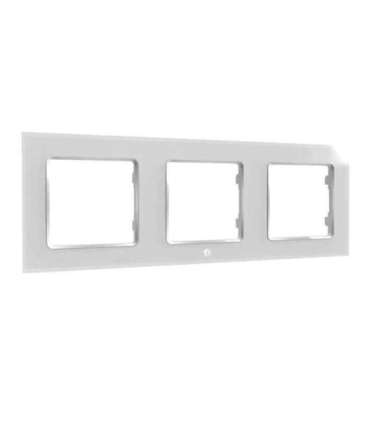 Switch frame triple Shelly (white)