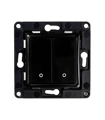 Shelly wall switch 2 button (black)
