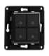 Shelly wall switch 4 button (black)