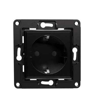 Shelly wall socket (black)