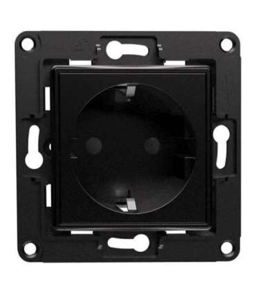 Shelly wall socket (black)