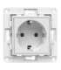 Shelly wall socket (white)