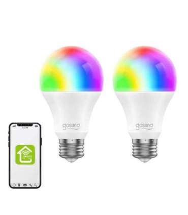 Smart Bulb WiFi RGB LED Gosund WB4-2 E27 (2-pack) Tuya