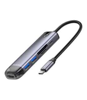 Mcdodo HU-7420 10-in-1 USB-C Hub (USB-C, HDMI, VGA, USB3.0*2, USB3.0*2, SD, TF)