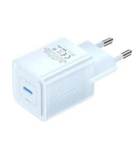 Wall charger, Vention, FEPL0-EU, USB-C, 20W, GaN (blue)