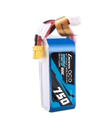 Gens Ace 750mAH 11.1V 60C 3S1P Lipo battery with XT30 connector