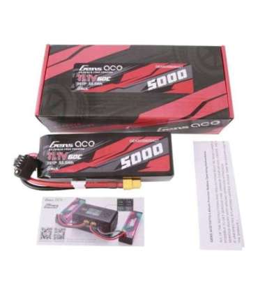 Gens ace G-Tech 5000mAh 11.1V 60C 3S1P Lipo With XT60 Plug
