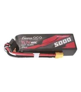 Gens ace G-Tech 5000mAh 11.1V 60C 3S1P Short-Size Lipo With XT60 Plug