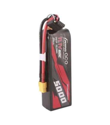 Gens ace G-Tech 5000mAh 11.1V 60C 3S1P Short-Size Lipo With XT60 Plug