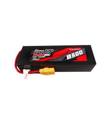 Gens ace G-Tech 8500mAh 14.8V 60C 4S1P Lipo Battery Pack PC Material Case with XT90 plug