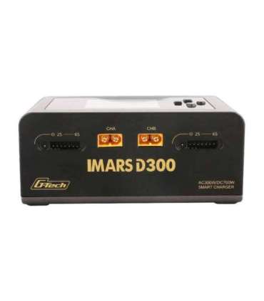 Gens Ace IMARS D300 G-Tech Channel AC/DC 300W/700W RC Battery Charger-EU Black