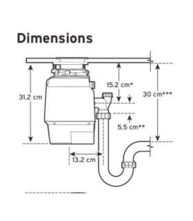 Food waste disposer ISE PREMIUM 700EC