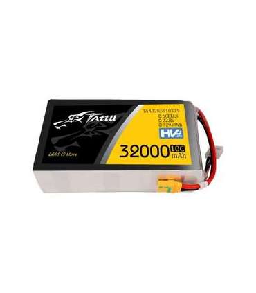 Tattu 32000mAh 22.8V 10C 6S1P Lipo Battery Pack With XT90-S