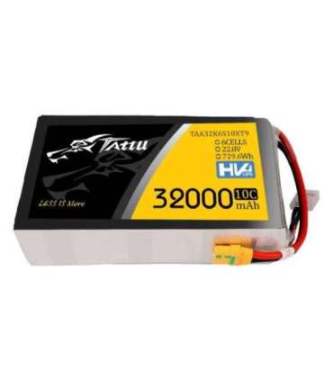 Tattu 32000mAh 22.8V 10C 6S1P Lipo Battery Pack With XT90-S