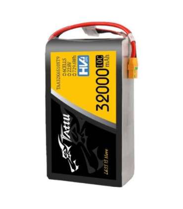 Tattu 32000mAh 22.8V 10C 6S1P Lipo Battery Pack With XT90-S