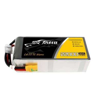 Tattu 22000mAh 22.2V 30C 6S1P Lipo Battery Pack with XT90-S plug