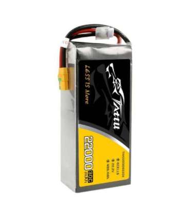 Tattu 22000mAh 22.2V 30C 6S1P Lipo Battery Pack with XT90-S plug