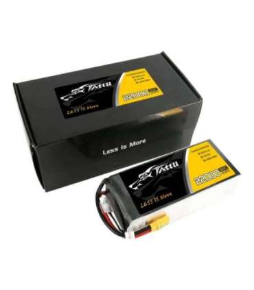 Tattu 22000mAh 22.2V 30C 6S1P Lipo Battery Pack with XT90-S plug