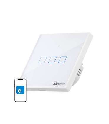 Smart Switch WiFi + RF 433 Sonoff T2 EU TX (3-channel) updated