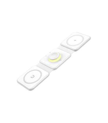 Magnetic wireless charger, Essager, EWXCX3-NMC02, 3w1, 15W (white)