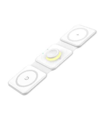 Magnetic wireless charger, Essager, EWXCX3-NMC02, 3w1, 15W (white)
