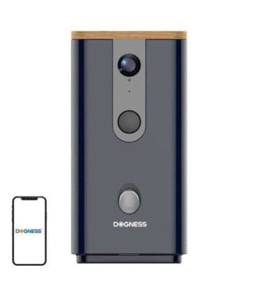 Smart snack feeder with camera T03 Dogness (Black)