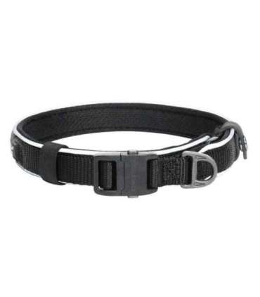 Reflective collar Dogness size L (Black)