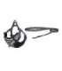 Dogness walking set leash+harness for dog (black and white)