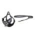 Dogness walking set leash+harness for dog (black and white)