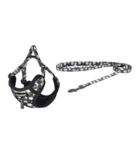 Dogness walking set leash+harness for dog (multicolor)