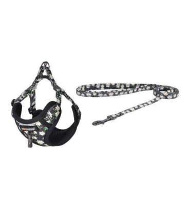 Dogness walking set leash+harness for dog (multicolor)