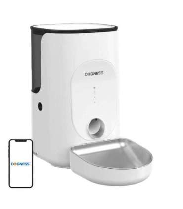 Dogness F16 WiFi 5G 4L smart food dispenser with stainless steel container (white)