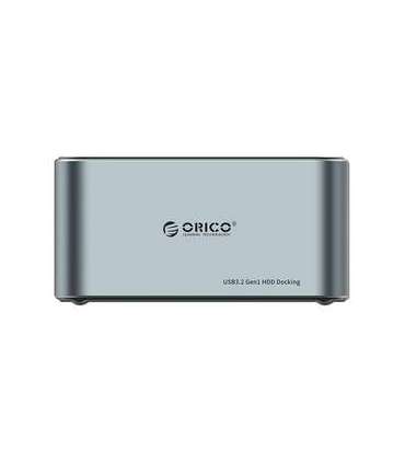 Orico docking station for 2.5" / 3.5" HDD / SSD, 5Gbps, USB-C to USB-C/A with cloning function (black)