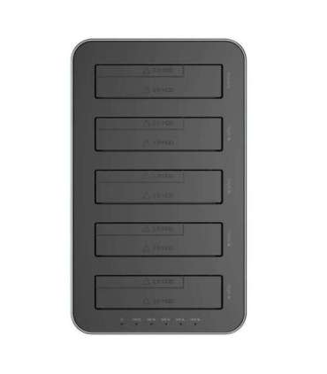 Orico docking station for 2.5" / 3.5" HDD / SSD, 5Gbps, USB-C to USB-C/A with cloning function (black)