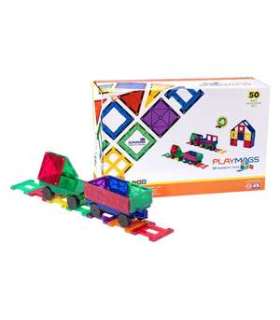 Magnetic tiles 3D Train Playmags 153 - 50 pcs set