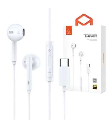 Mcdodo HP-7500 wired headphones, USB-C (white)