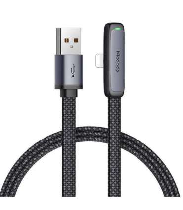 Mcdodo CA-2791 USB to lightning angle cable, 1.8m (black)