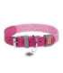 Classic Dog collar with QR code Waudog size M pink