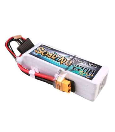 Gens ace G-Tech Soaring 2200mAh 14.8V 30C 4S1P Lipo Battery Pack with XT60 plug
