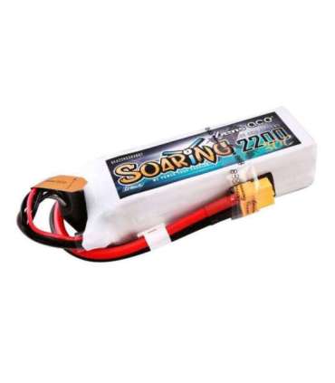 Gens ace G-Tech Soaring 2200mAh 14.8V 30C 4S1P Lipo Battery Pack with XT60 plug
