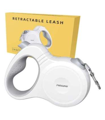 Petsuper Dog Automatic Retractable Leash 5m (white)