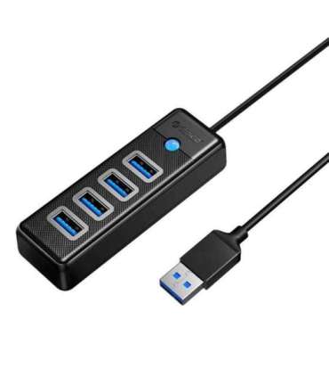 Orico Hub USB to 4x USB 3.0, 5 Gbps, 0.15m (Black)