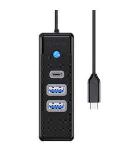 Orico Hub USB-C to 2x USB 3.0 + USB-C, 5 Gbps, 0.15m (Black)